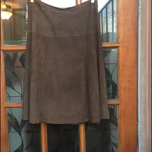 Vintage soft suede skirt